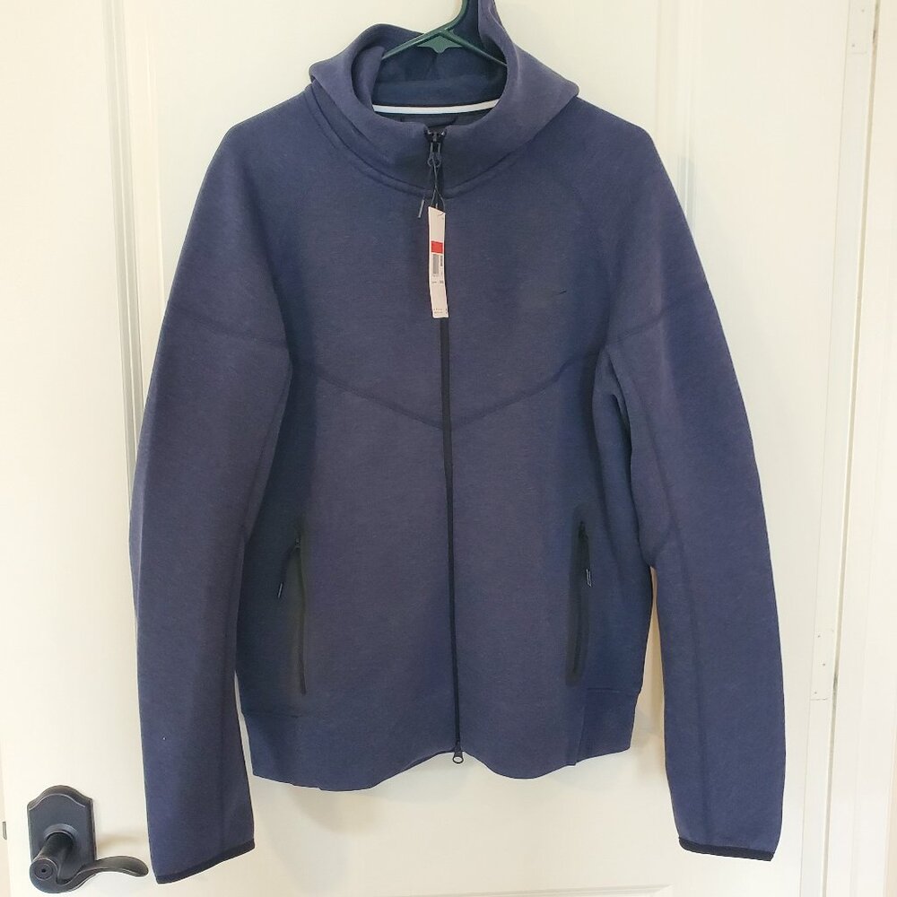 NWT Mens Nike Tech Fleece Full Zip Windrunner Obsidian XXL hoodie